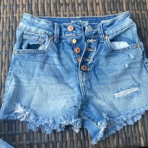 jean shorts, super cute!! size 0
